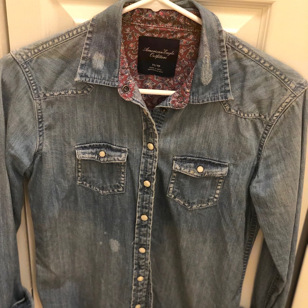 Western style button down shirt